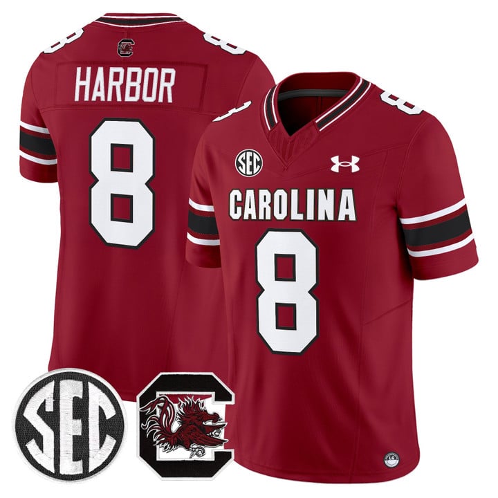 Nyck Harbor Jersey #8 South Carolina Gamecocks 2025 Stitched by My Store NCAA Football Jerseys