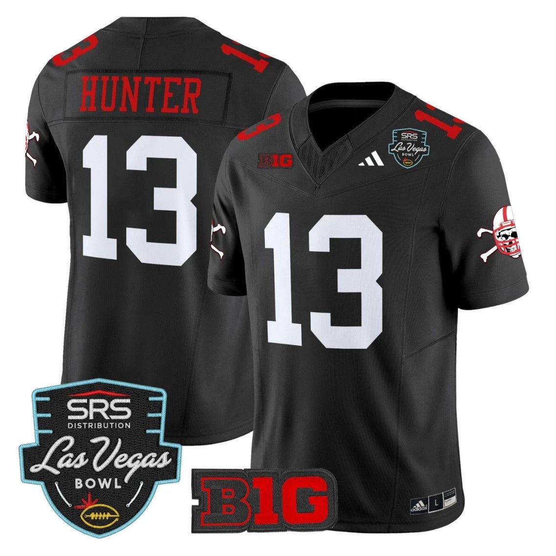 Nyziah Hunter Jersey #13 Nebraska Cornhuskers 2025 Las Vegas Bowl Stitched by My Store NCAA Football Jerseys