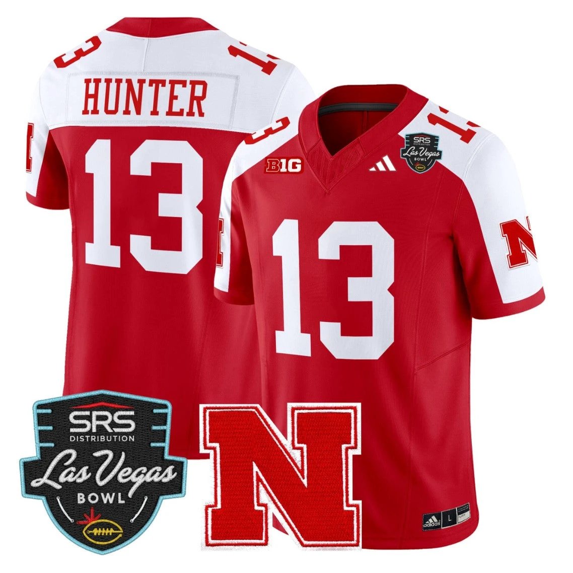 Nyziah Hunter Jersey #13 Nebraska Cornhuskers 2025 Las Vegas Bowl Stitched by My Store NCAA Football Jerseys