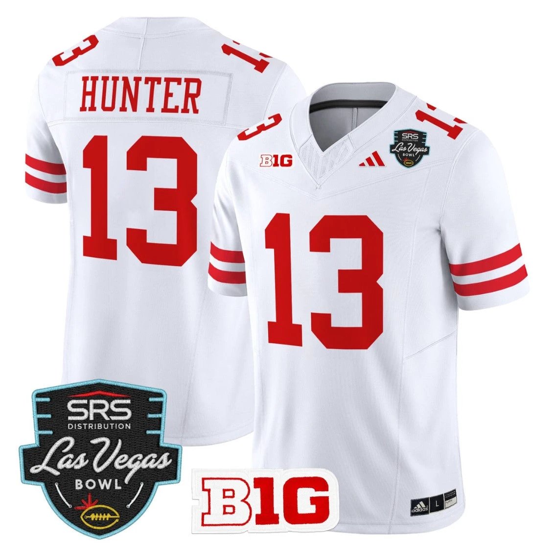 Nyziah Hunter Jersey #13 Nebraska Cornhuskers 2025 Las Vegas Bowl Stitched by My Store NCAA Football Jerseys