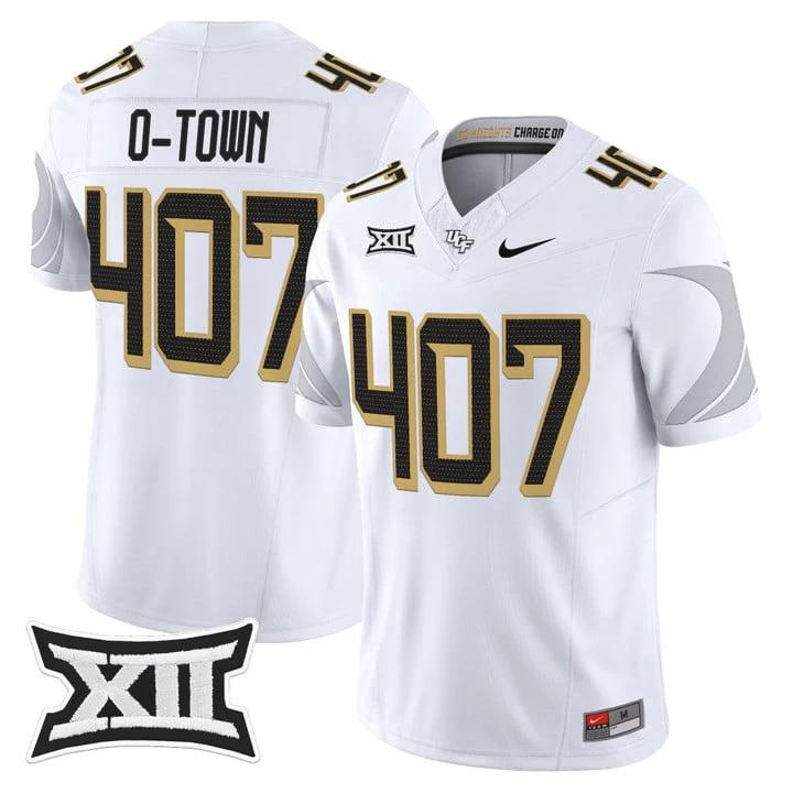 O-Town Jersey #407 UCF Knights 2025 Vapor Limited Football Stitched White by My Store NCAA Football Jerseys