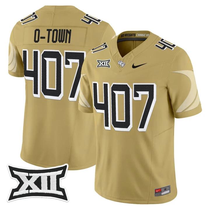 O-Town Jersey #407 UCF Knights 2025 Vapor Limited Football Stitched by My Store NCAA Football Jerseys