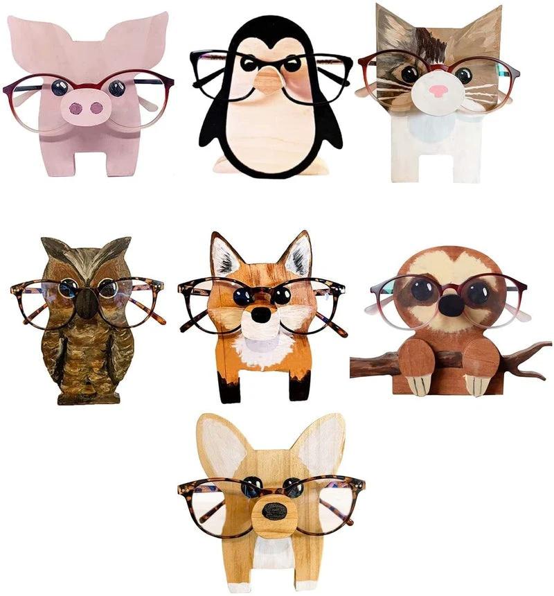Cute wooden glasses case in animal shape by Bowlift