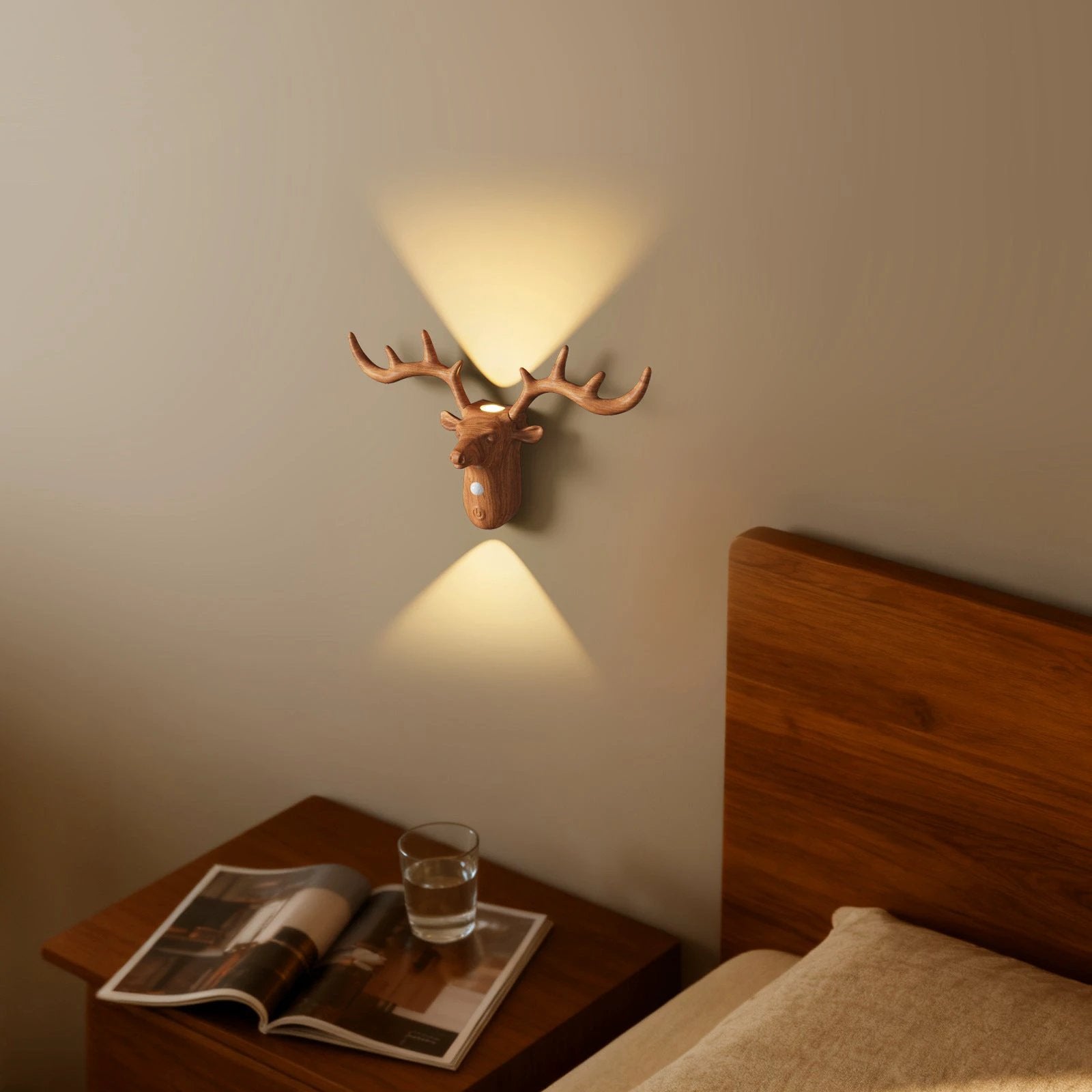 New LED Motion-Sensing Bedside Wall Lamp Rechargeable Magnetic Wireless Bedroom Wall Light by BowLift
