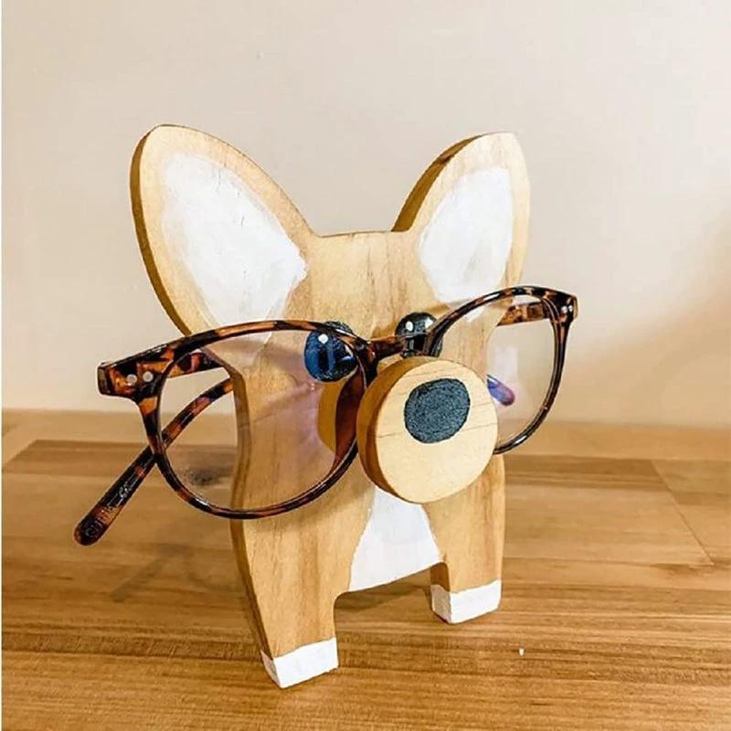 Cute wooden glasses case in animal shape by Bowlift