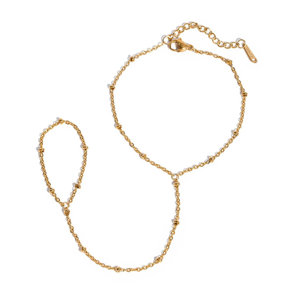 Dainty Satellite Hand Chain by BowLift