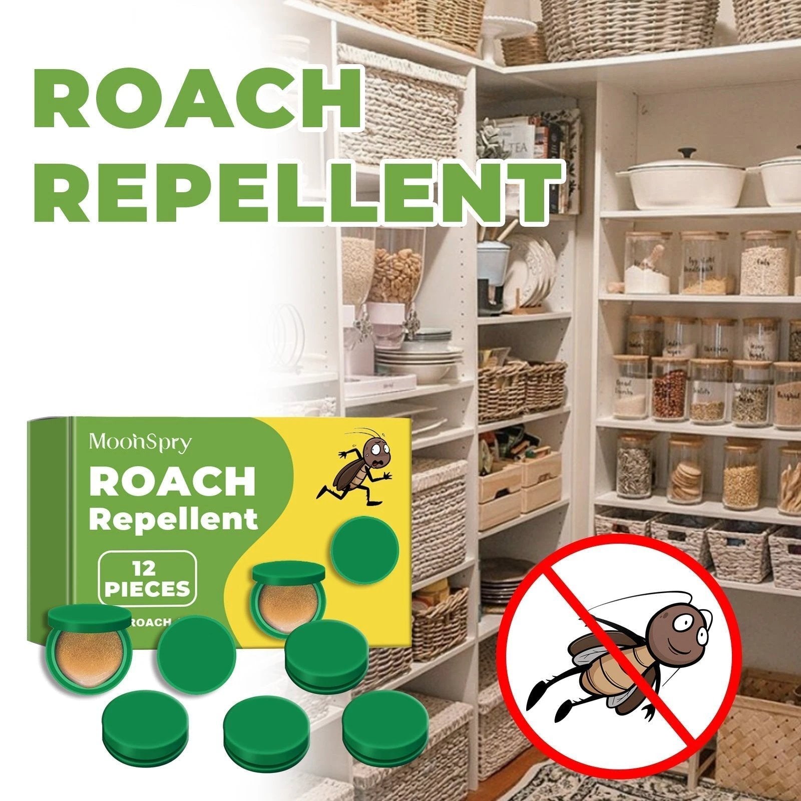 Child- & Pet-Safe Roach Bait Discs by BowLift