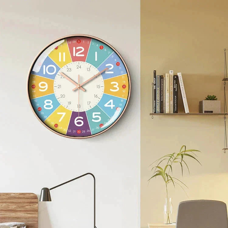 TickTockEase Silent Kids Wall Clock Bowlift by Bowlift