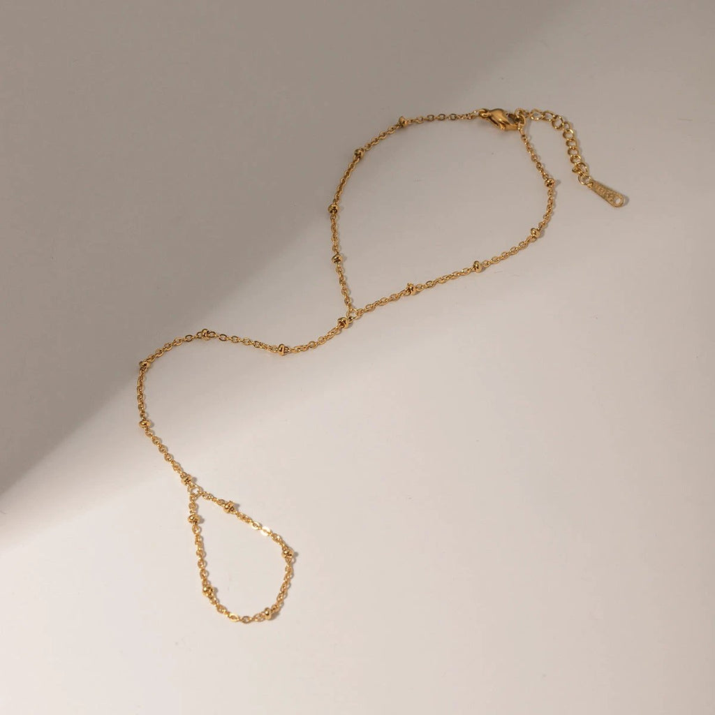 Dainty Satellite Hand Chain by BowLift