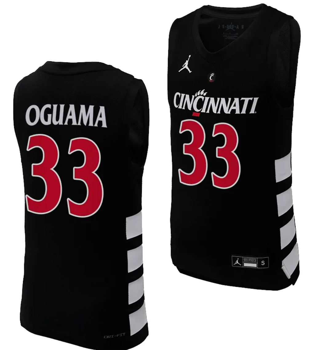 Ody Oguama Jersey #33 Cincinnati Bearcats College Basketball Replica by My store basketball