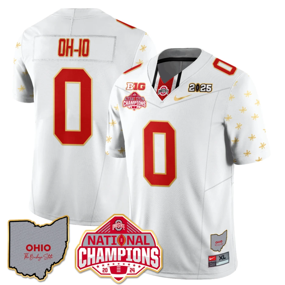 OH-IO Jersey #0 Ohio State National Champions 2025 Patch by My Store NCAA Football Jerseys