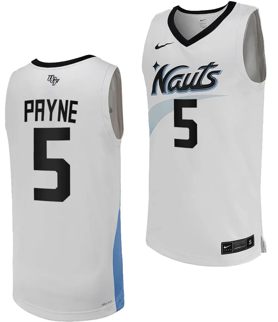 Omar Payne Jersey #5 UCF Knights Replica College Basketball White Uniform by My store basketball