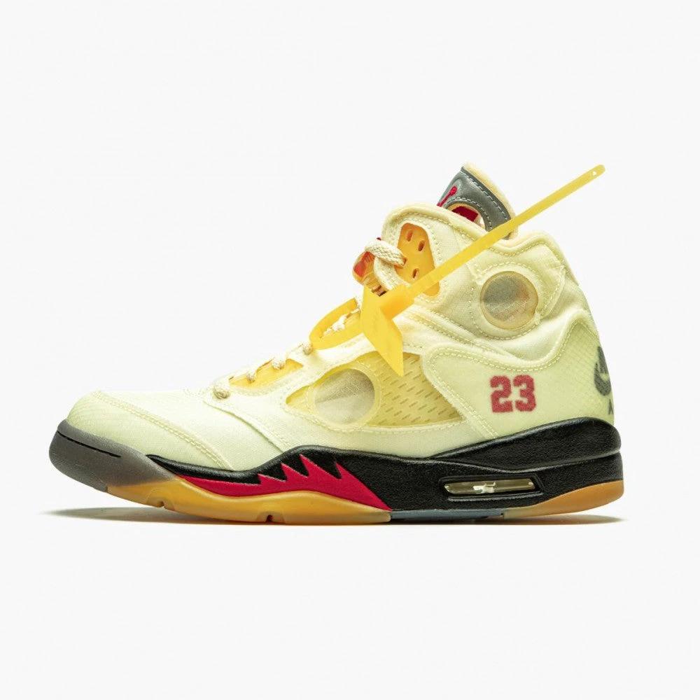 OFF-WHITE x Air Jordan 5 Retro Sail by Air Jordan
