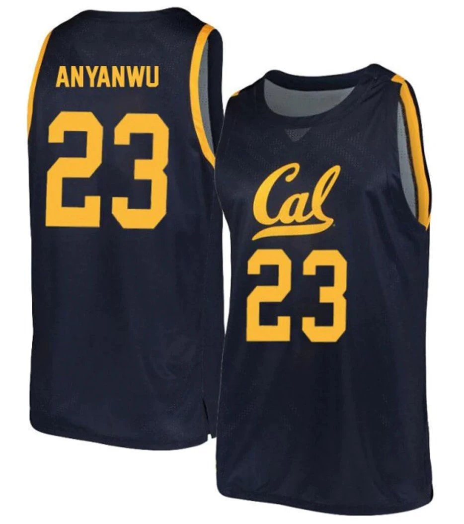 Obinna Anyanwu Jersey California Golden Bears College Basketball #23 by My store basketball