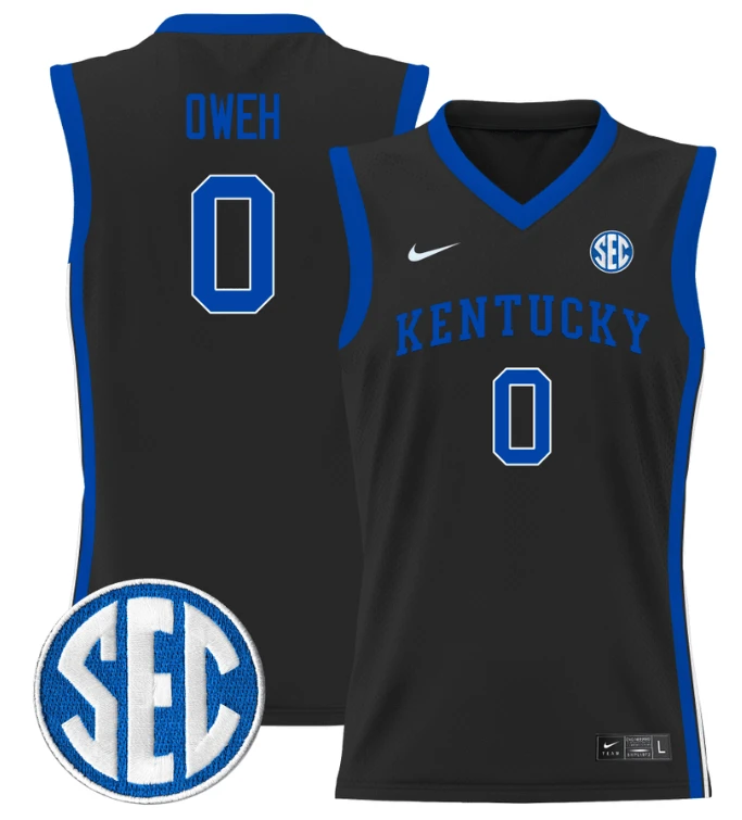 Otega Oweh Jersey #0 Kentucky Wildcats Lightweight Basketball Black by My store basketball