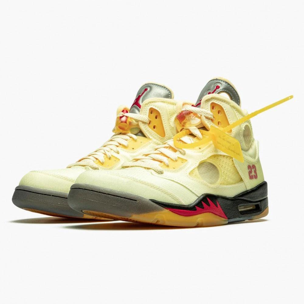 OFF-WHITE x Air Jordan 5 Retro Sail by Air Jordan