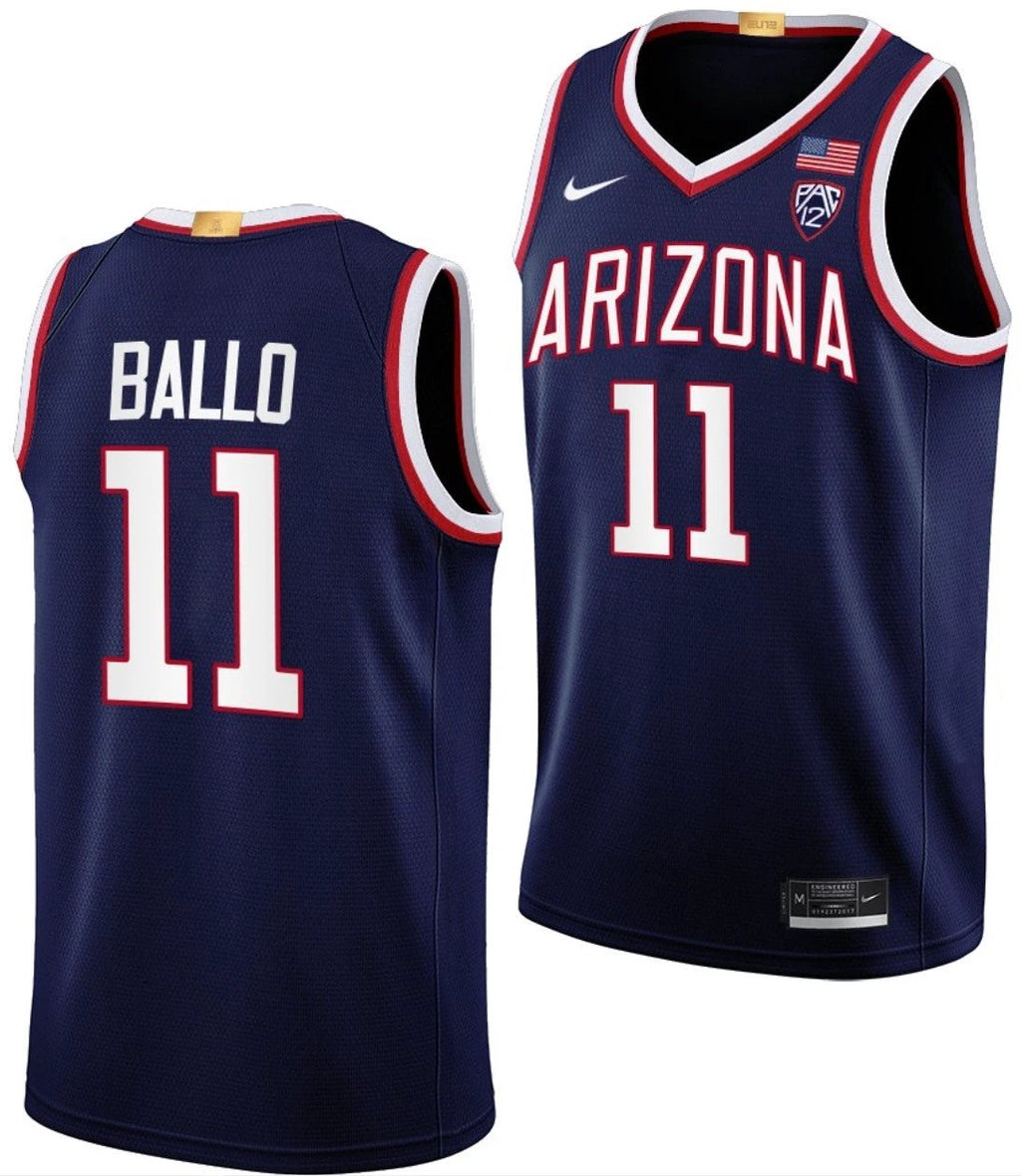 Oumar Ballo Jersey Arizona Wildcats College Basketball Limited #11 by My store basketball