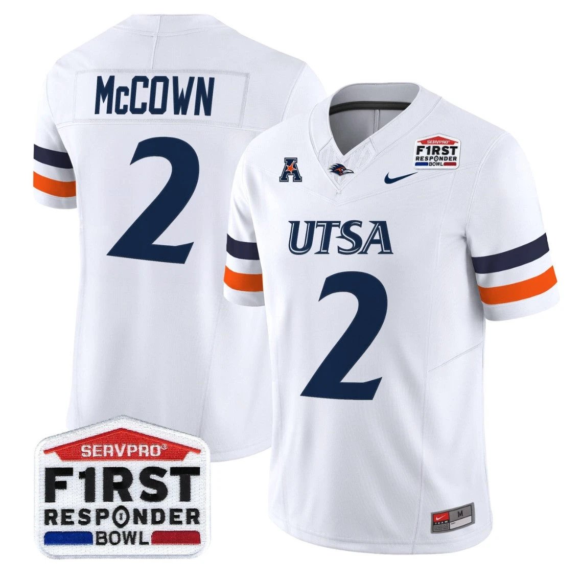 Owen McCown Jersey #2 UTSA Roadrunners 2025 First Responder Bowl Stitched by My Store NCAA Football Jerseys