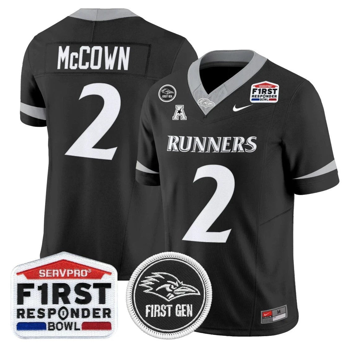 Owen McCown Jersey #2 UTSA Roadrunners 2025 First Responder Bowl Stitched by My Store NCAA Football Jerseys