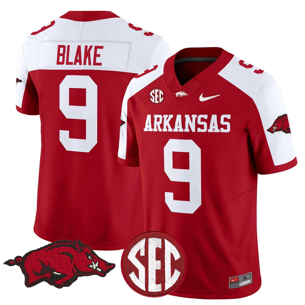 O'Mega Blake Jersey #9 Arkansas Razorbacks Limited Stitched Cardinal Alter by My Store