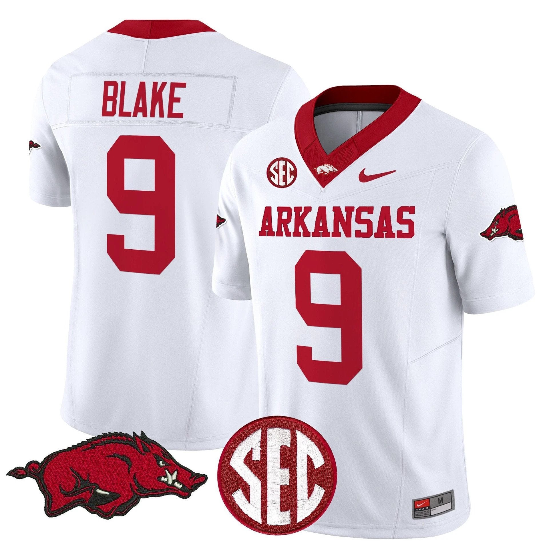 O'Mega Blake Jersey #9 Arkansas Razorbacks Limited Stitched by My Store NCAA Football Jerseys