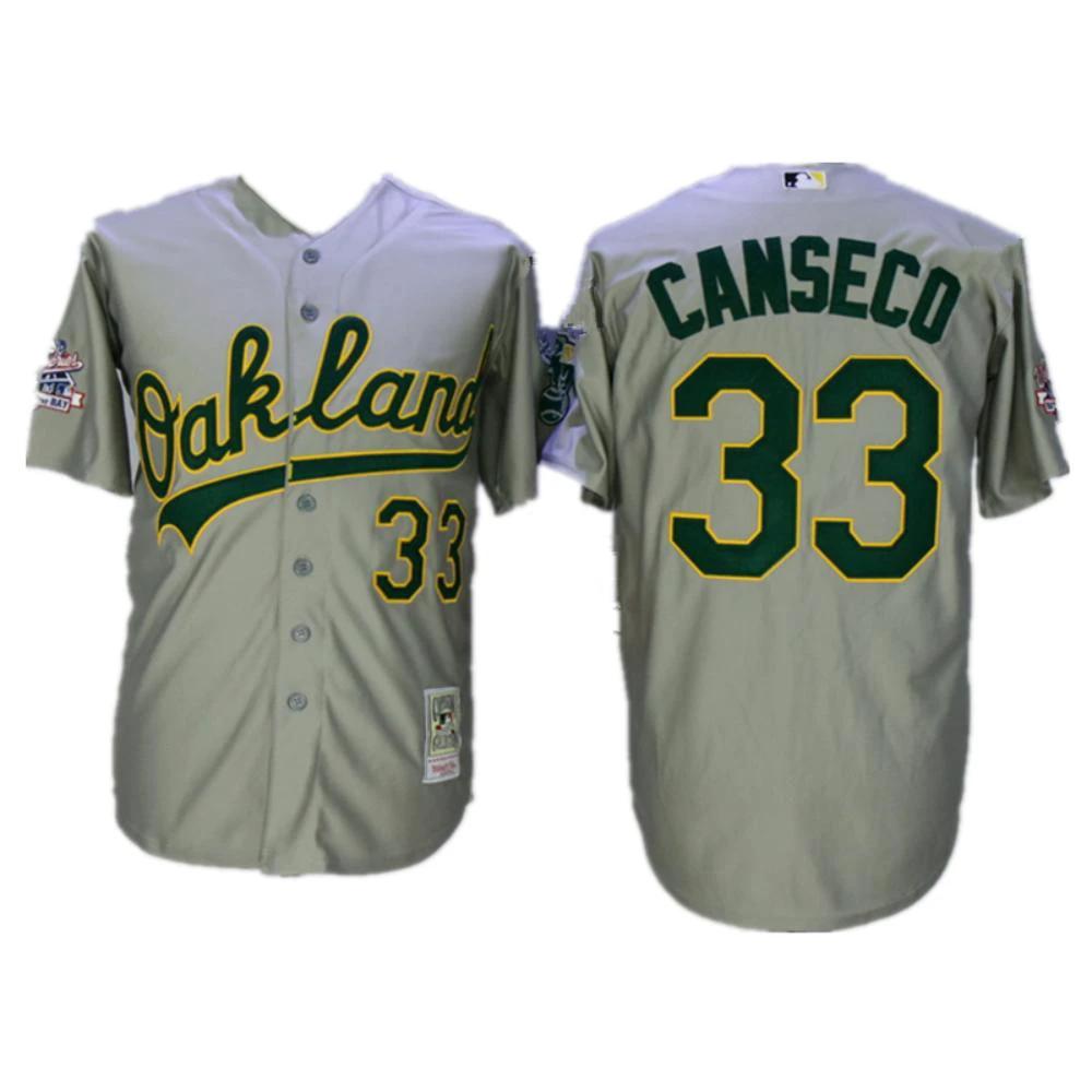 Oakland Athletics Jose Canseco Gray Throwback Jersey by My Store