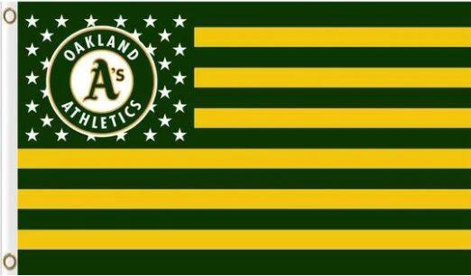 Oakland Athletics Nation US Star Flag 3X5Ft Banner USA Polyester with Brass Grommets by flagsjustdoit