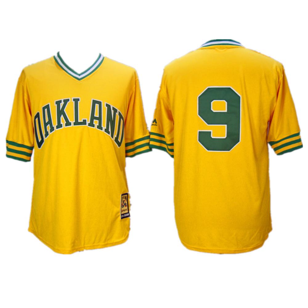 Oakland Athletics Reggie Jackson Yellow 1981 Throwback Pullover Jersey by My Store