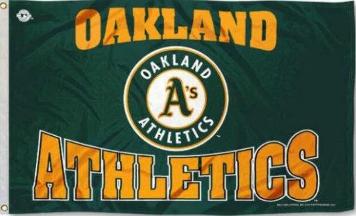 Oakland Athletics Sport Flag 3X5Ft Banner USA Polyester with Brass Grommets by flagsjustdoit