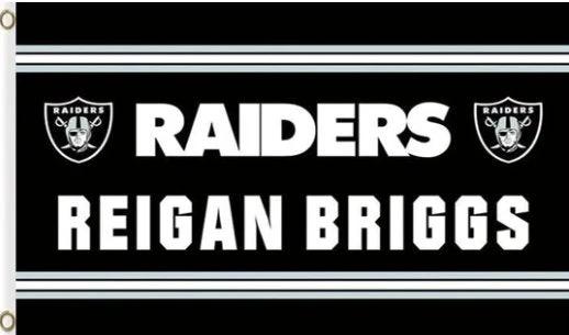 Oakland Raiders Club Logo Sports Flag 3X5 Ft Polyester Banner USA 90x150cm by flagsjustdoit