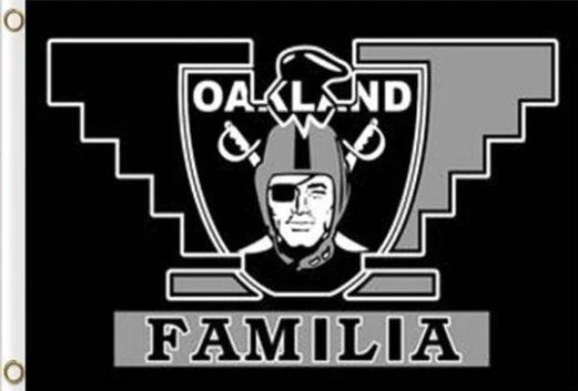 Oakland Raiders FAMILIA Flag 3X5 Ft Polyester Banner USA 90x150cm by flagsjustdoit