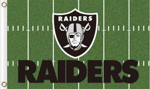 Oakland Raiders Green Flag 3X5 Ft Polyester Banner USA 90x150cm by flagsjustdoit