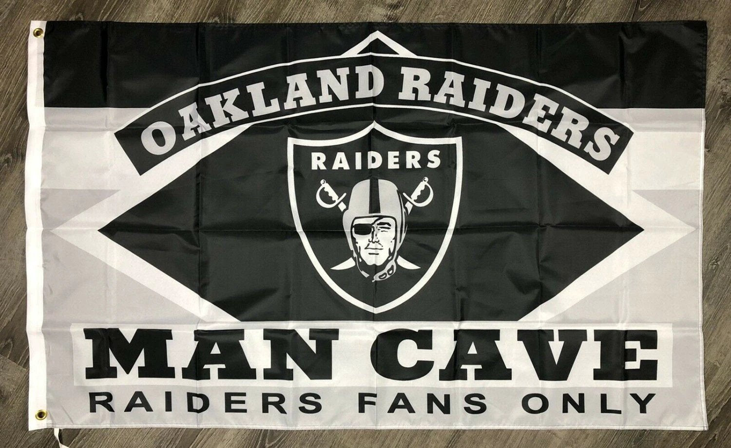 Oakland Raiders Man-Cave Flag 3x5 ft Sports Football Banner Garage Bar New by flagsjustdoit