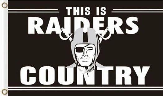 Oakland Raiders National Football Sport Club Flag 3X5 Ft Polyester Banner USA 90x150cm by flagsjustdoit