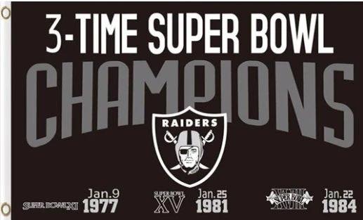 Oakland Raiders National Football Sports Team Flag 3X5 Ft Polyester Banner USA 90x150cm by flagsjustdoit
