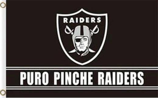 Oakland Raiders Puro Pinche Flag 3X5 Ft Polyester Banner USA 90x150cm by flagsjustdoit