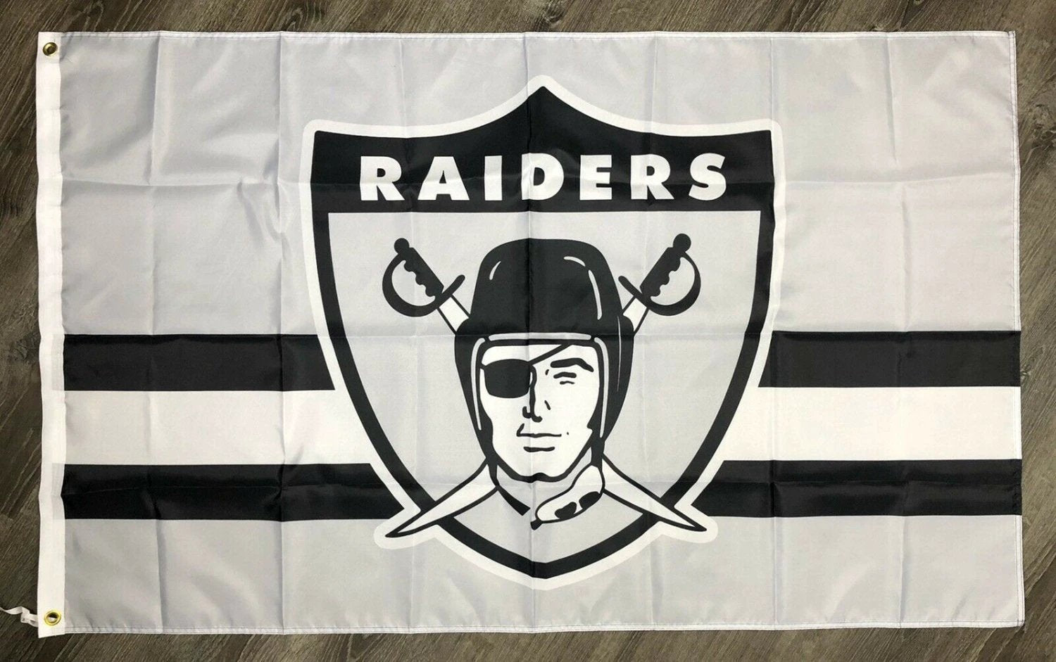 Oakland Raiders Retro Style Man-Cave Flag 3x5 ft Sports Banner Garage by flagsjustdoit