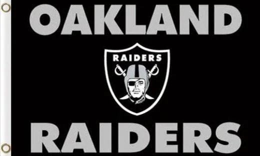 Oakland Raiders Sport US Flag 3X5 Ft Polyester Banner USA 90x150cm by flagsjustdoit