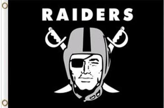Oakland Raiders Team US Flag 3X5 Ft Polyester Banner USA 90x150cm by flagsjustdoit