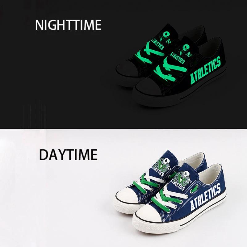 Oakland Athletics Limited Print Low Top Canvas Shoes Sport Sneakers For Men Women Fans by Crocs