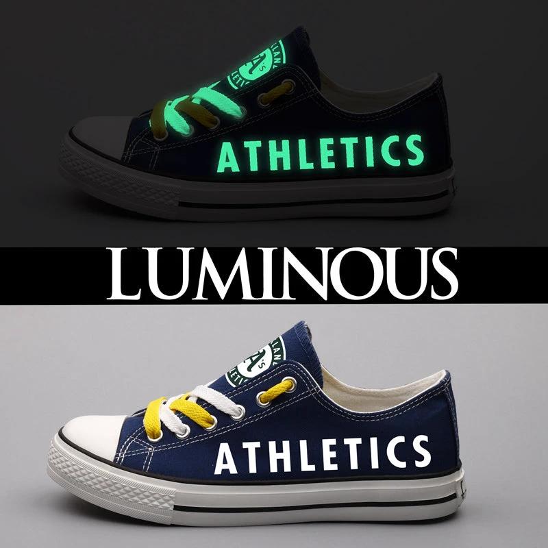 Oakland Athletics Limited Print Low Top Canvas Shoes Sport Sneakers For Men Women Fans by Crocs