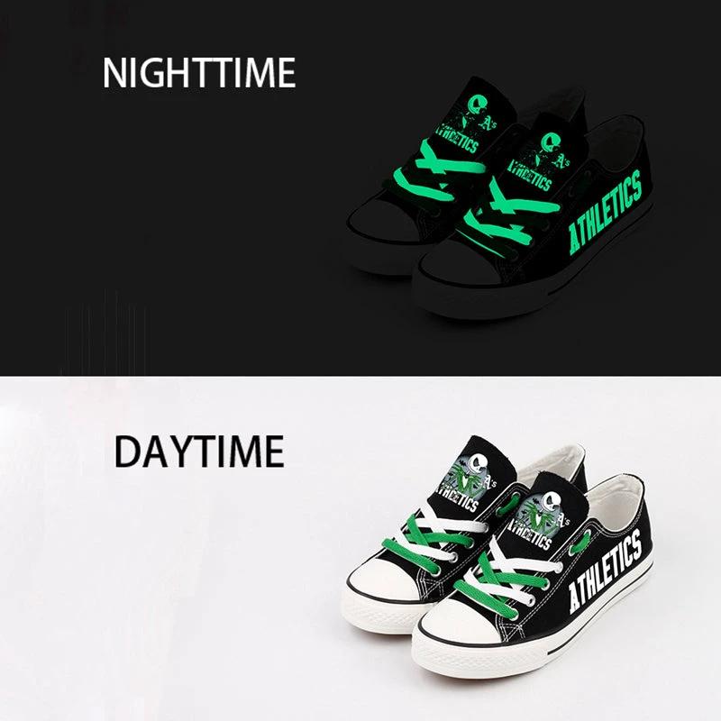 Oakland Athletics Limited Print Low Top Canvas Shoes Sport Sneakers For Men Women Fans by Crocs