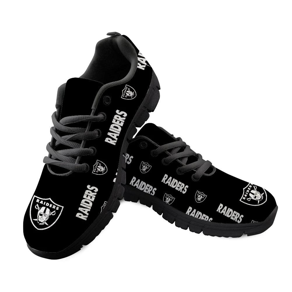 Oakland Raiders Gray NLF Sneaker Shoes For Men Women Fans by Crocs