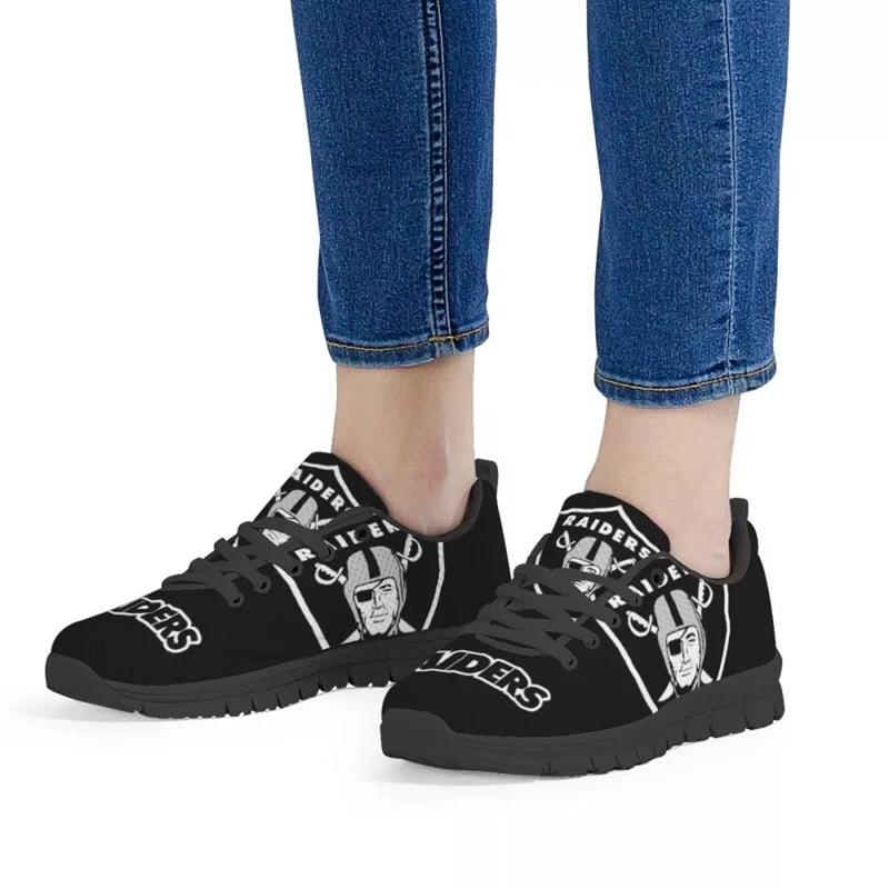 Oakland Raiders Gray NLF Sneaker Shoes For Men Women Fans by Crocs
