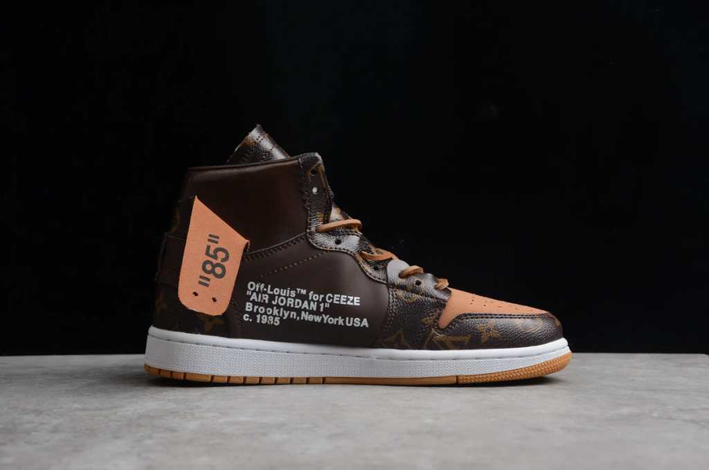 Off-White X Air Jordan 1 High Coffee Brown LV by Air Jordan