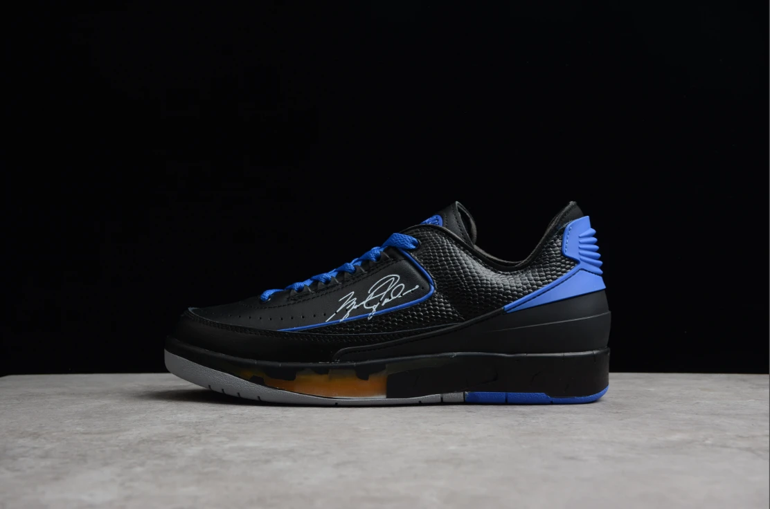 Off-White X Air Jordan 2 Low Black Varsity Royal by Air Jordan