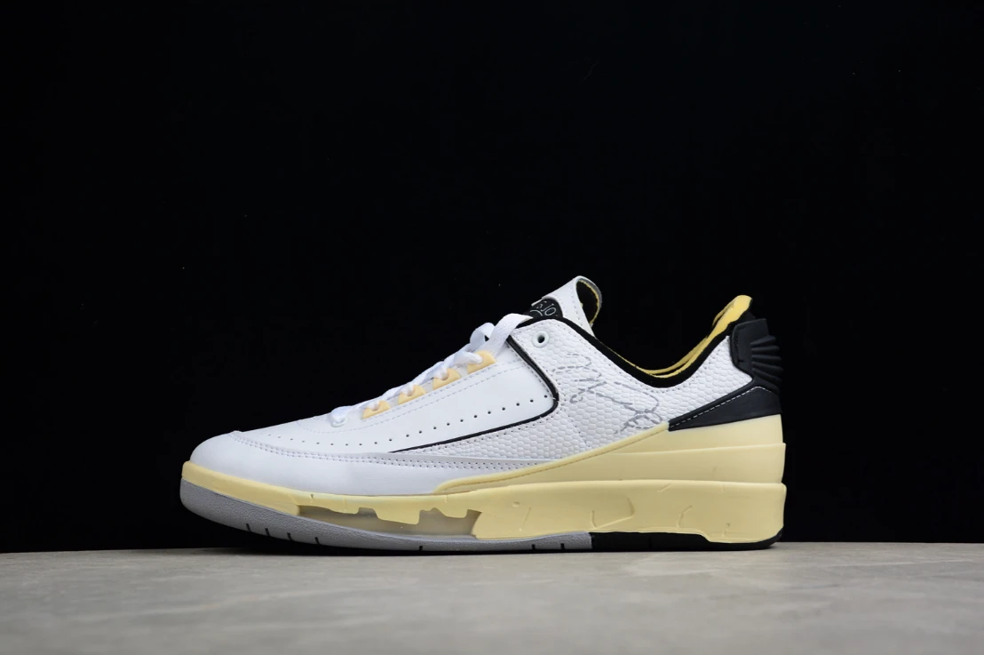 Off-White X Air Jordan 2 Low White Yellow by Air Jordan