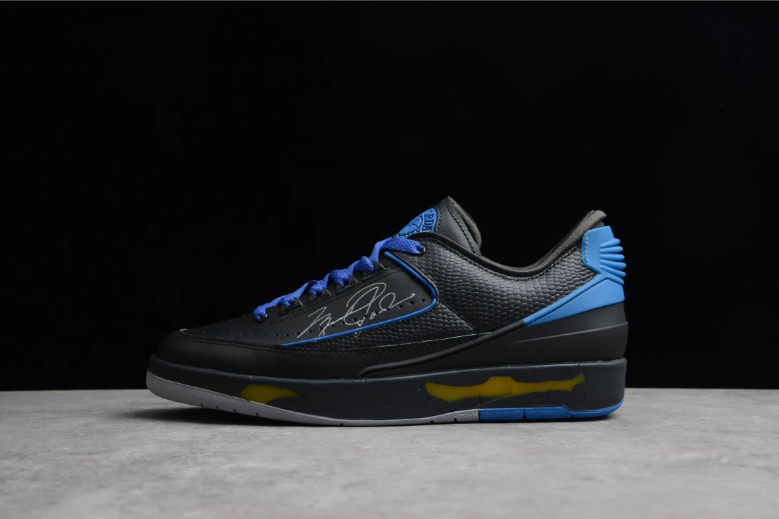 Off-White X Air Jordan 2 Retro Low SP Black Blue by Air Jordan