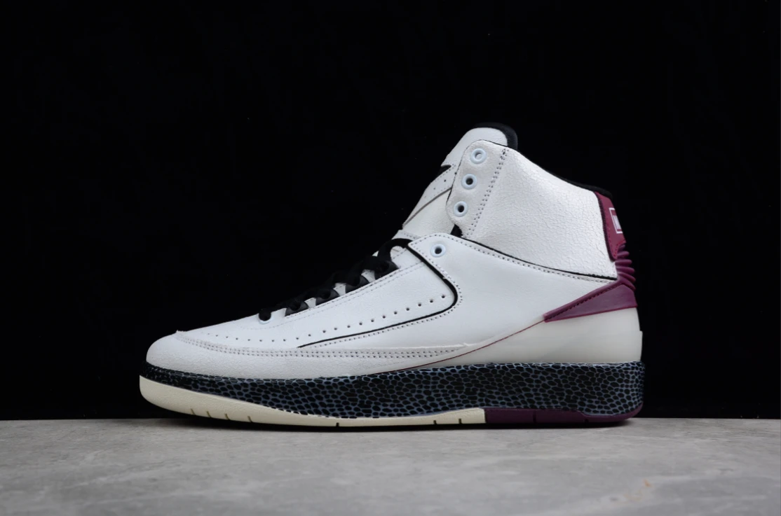 Off-White X Air Jordan 2 Retro SP White Dark Purple Black by Air Jordan