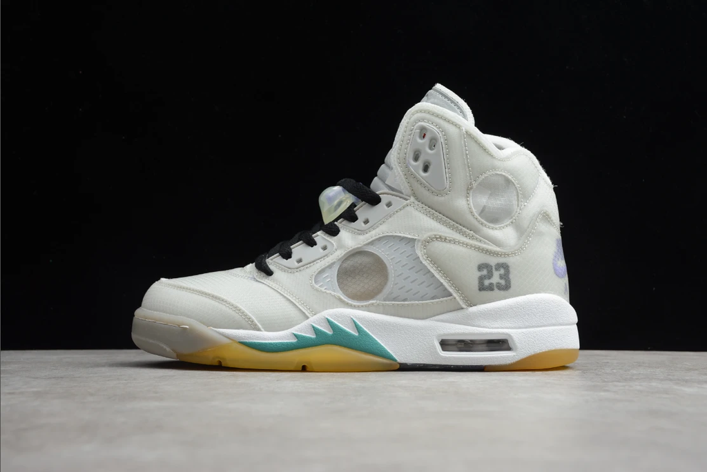 Off-White X Air Jordan 5 Grey Green by Air Jordan